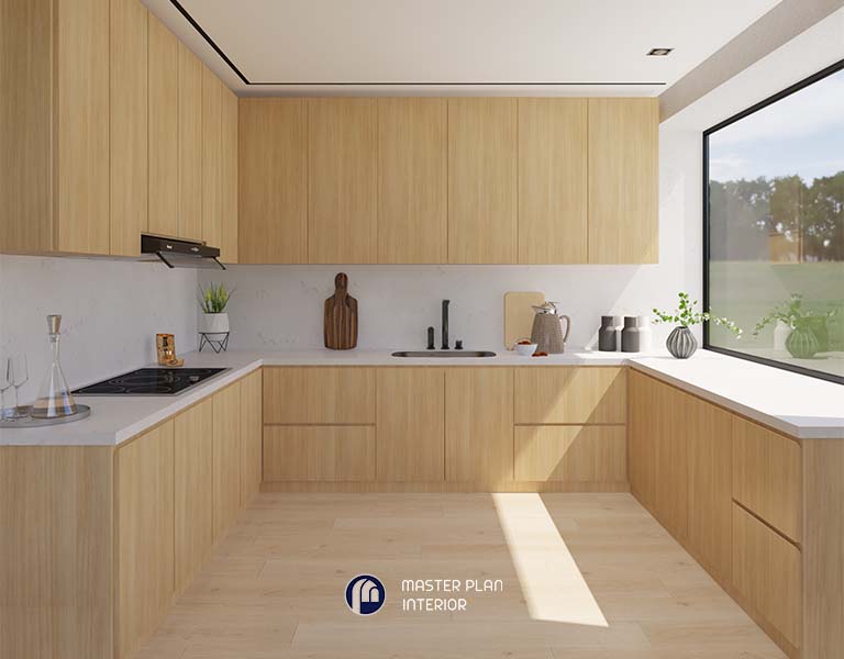 KITCHEN SET MOTIF KAYU