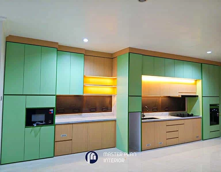 kitchen set aluminium hpl