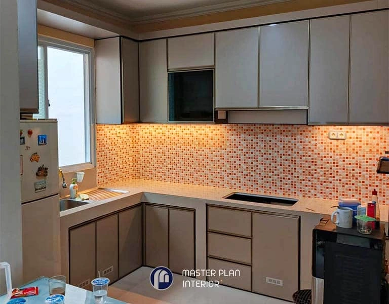 kitchen set aluminium frame