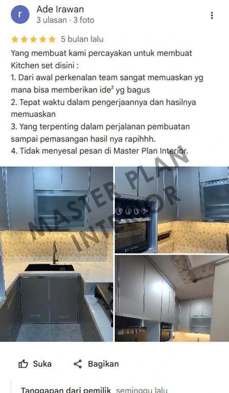 kitchen set aluminium
