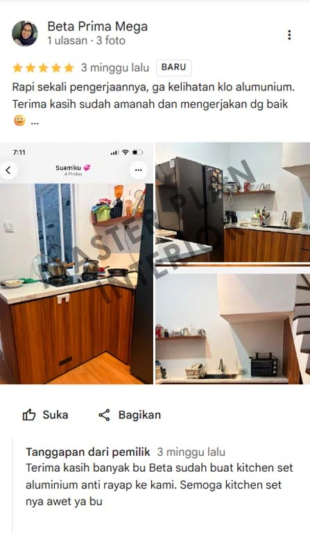 kitchen set aluminium tangerang
